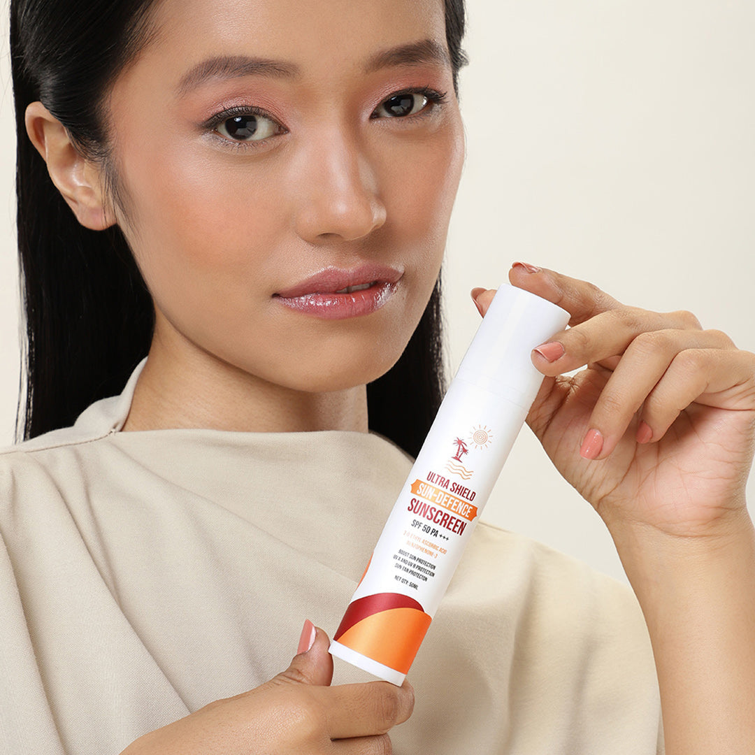 Ultra Shield Sun Defence Sunscreen with Vitamin C & SPF 50 PA+++, 50 ml