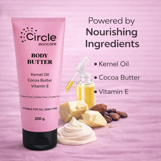 Soothing Body Butter with Kernel Oil, Cocoa Butter, Vitamin E, 200 g