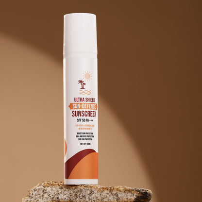 Ultra Shield Sun Defence Sunscreen with Vitamin C & SPF 50 PA+++, 50 ml