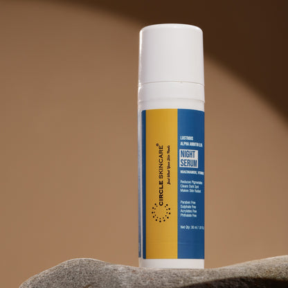 Lustrous Alpha Arbutin 0.5% Night Serum with Niacinamide & Vitamin E, 30 ml