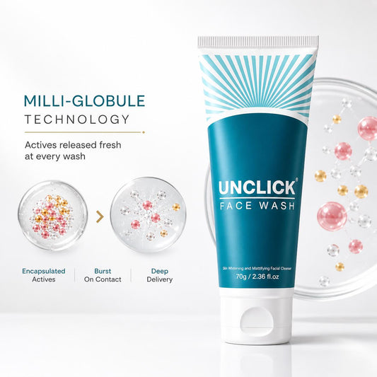 UNCLICK Niacinamide Brightening Facewash with Salicylic & Kojic Acid, 70 g