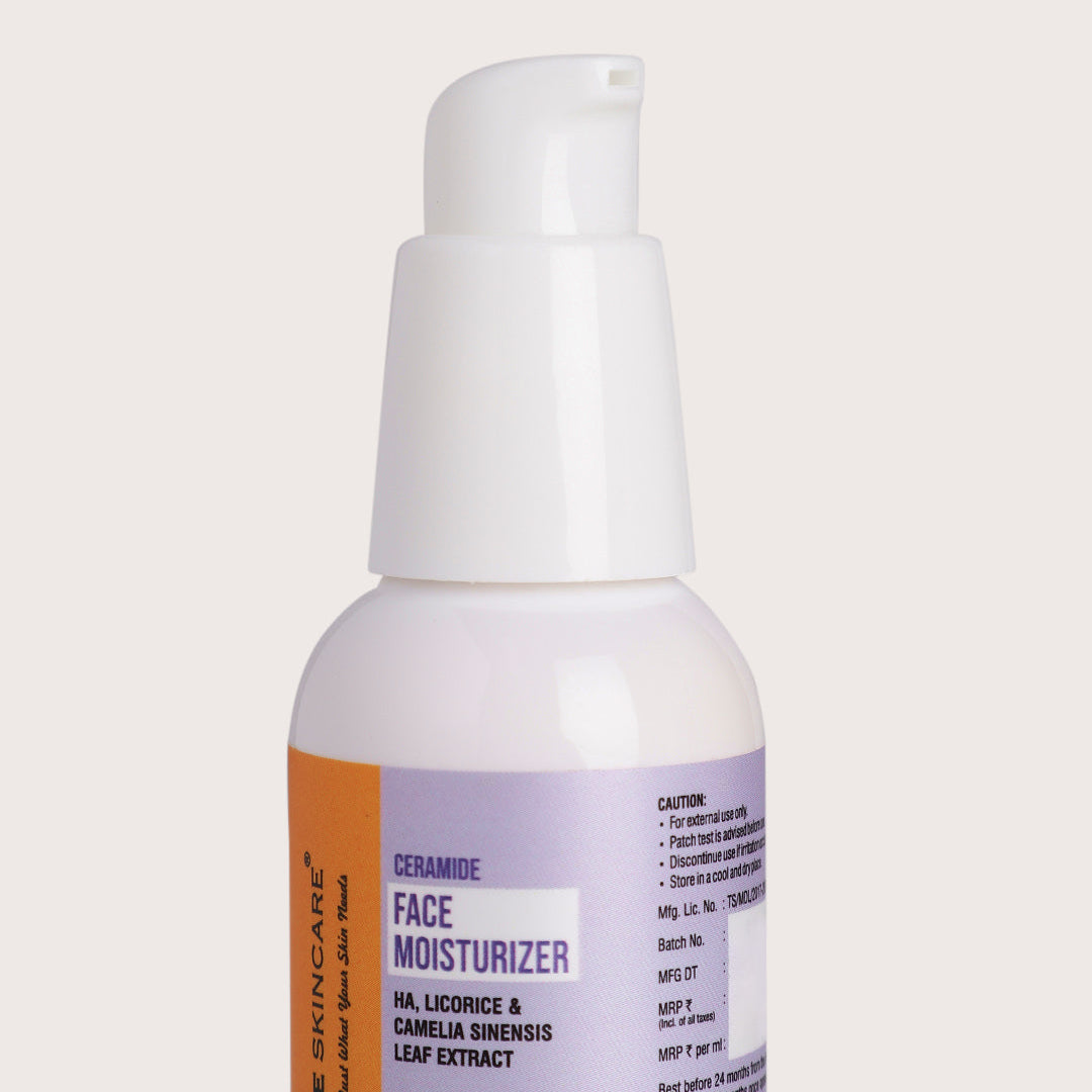 Ceramide Face Moisturizer with HA, Licorice & Camelia Leaf Extract, 50 ml