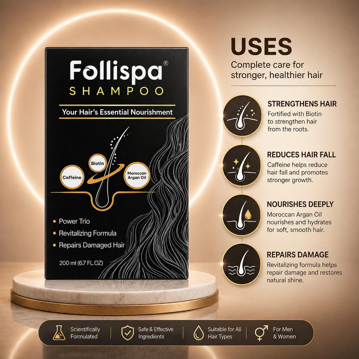 Follipsa Shampoo 200ml & Conditioner 100ml Combo