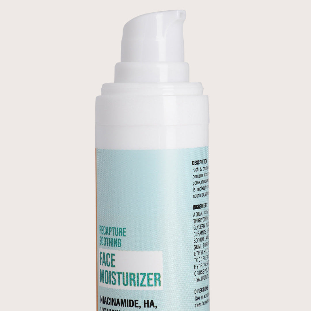 Recapture Soothing Face Moisturizer with HA, Niacinamide, Vitamin E, 50 ml