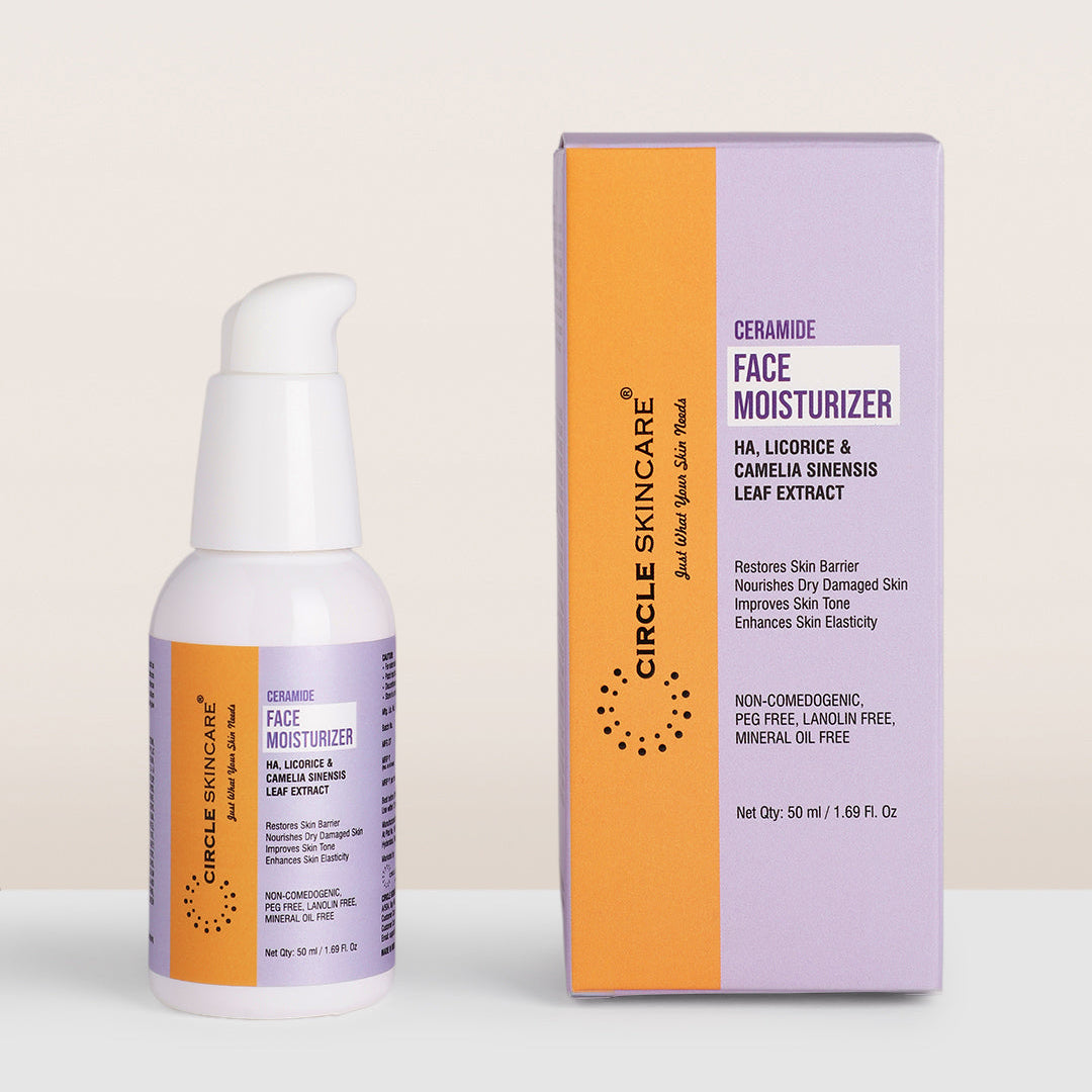Ceramide Face Moisturizer with HA, Licorice & Camelia Leaf Extract, 50 ml