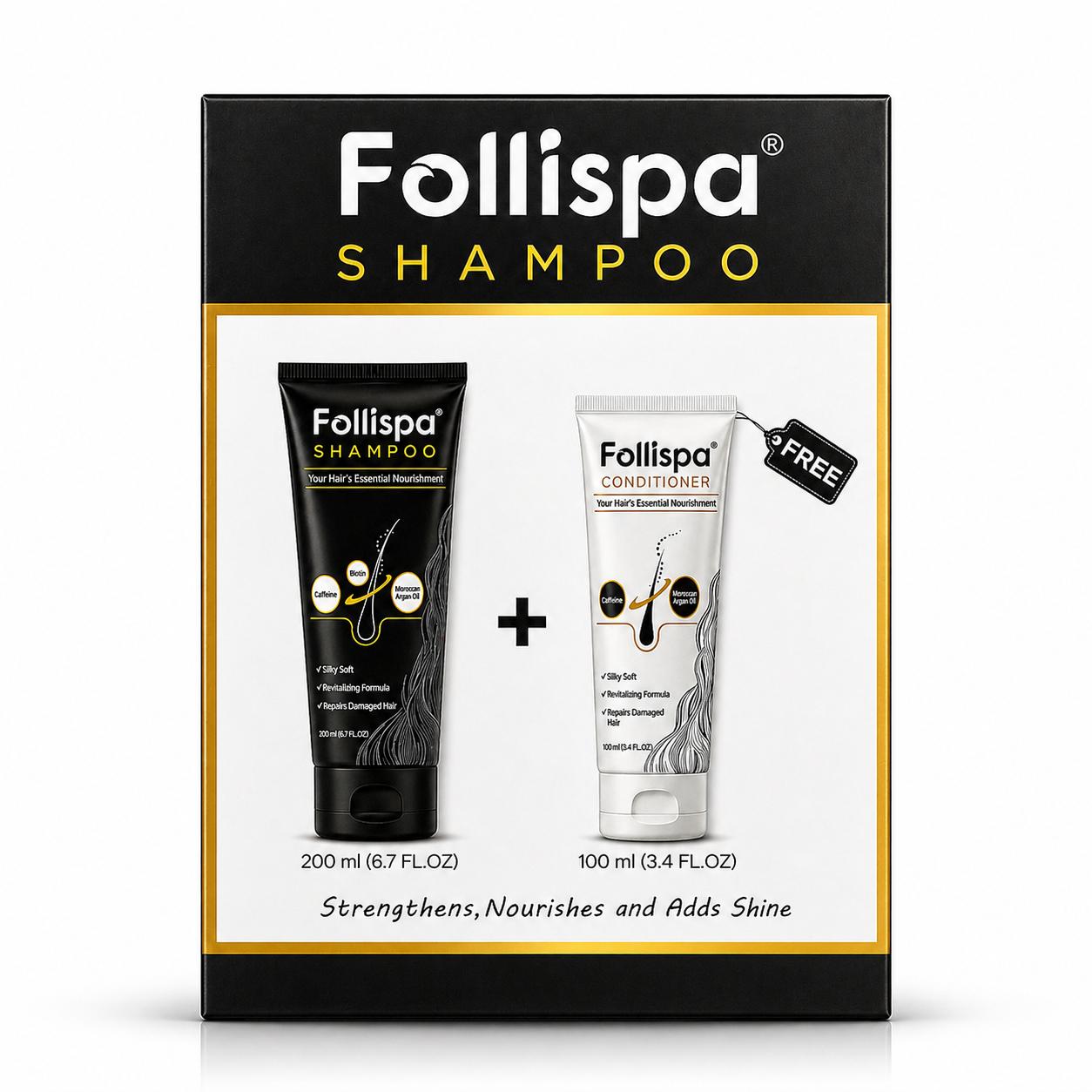 Follipsa Shampoo 200ml & Conditioner 100ml Combo